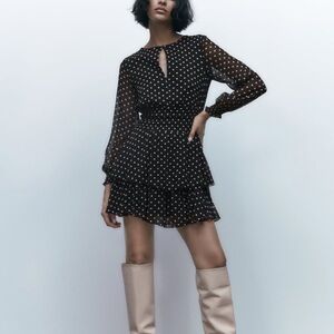 Zara Polka Dot Print Dress💟